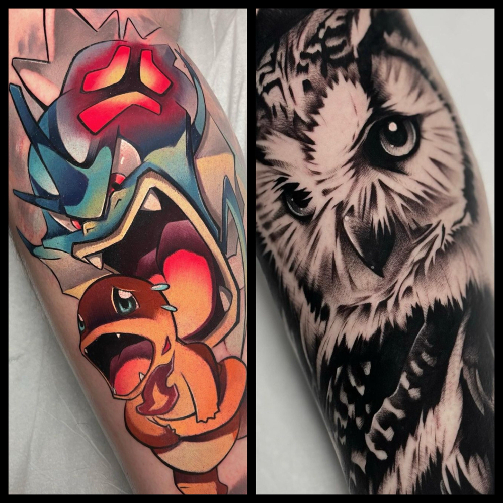 Lower Leg Tattoo - BeeRye