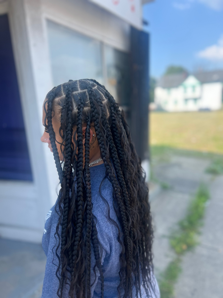 Large knotless Braids