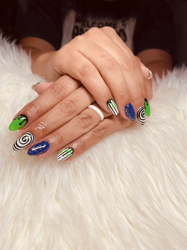 Hard Gel Nails-with tips