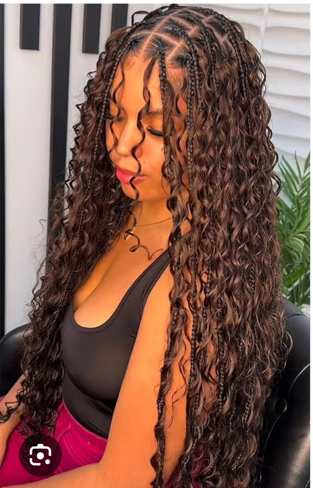 Boho Knotless Braids
