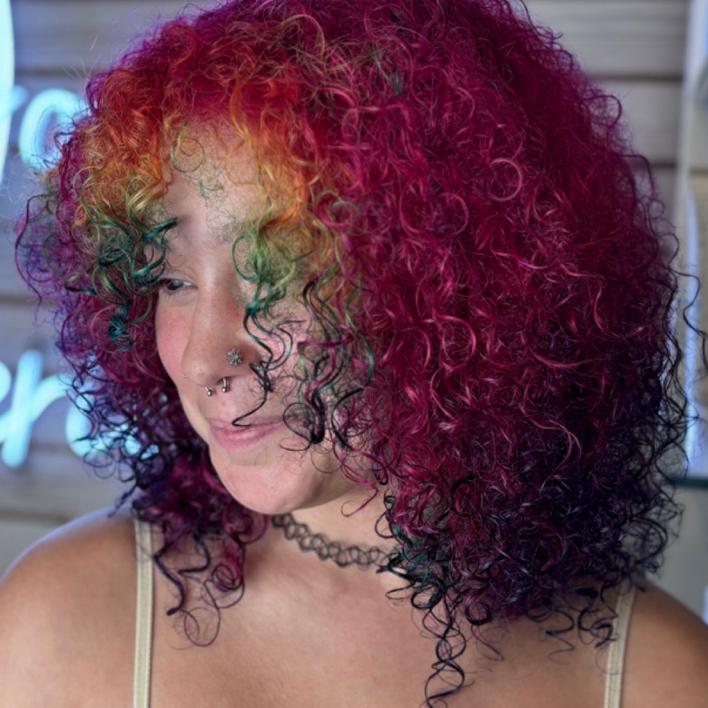 Curly Cut+Style at hair by kaylee in Fort Myers, FL