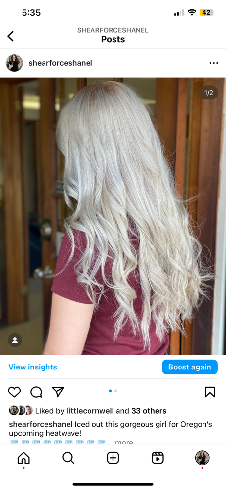 Blonde All Over W/ toner