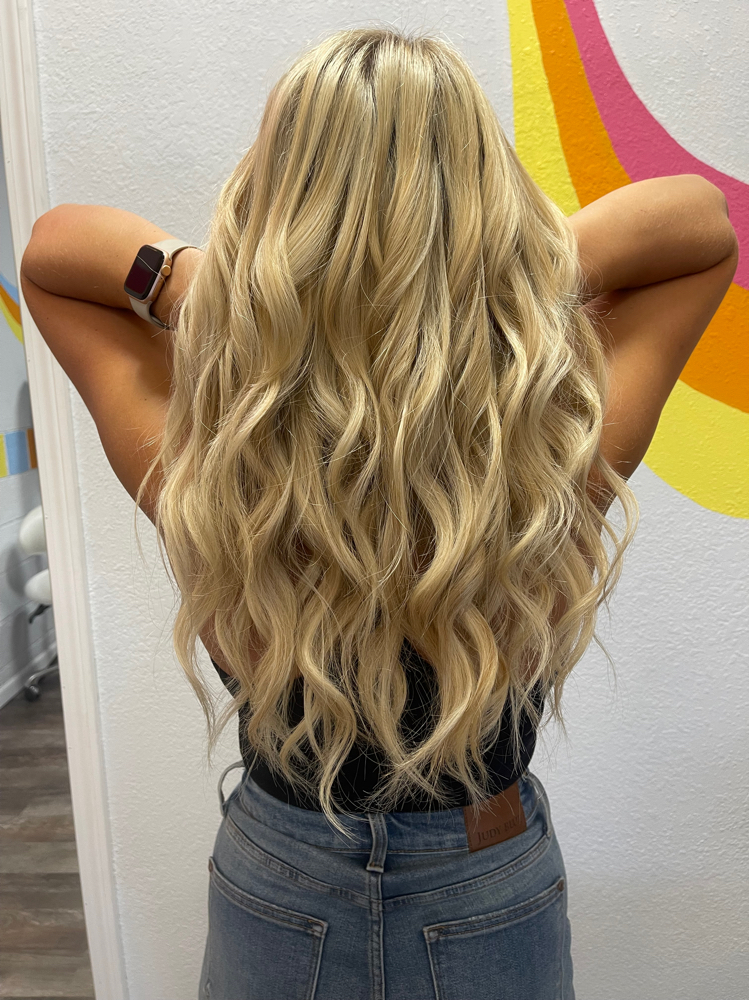 Hair extension consultation