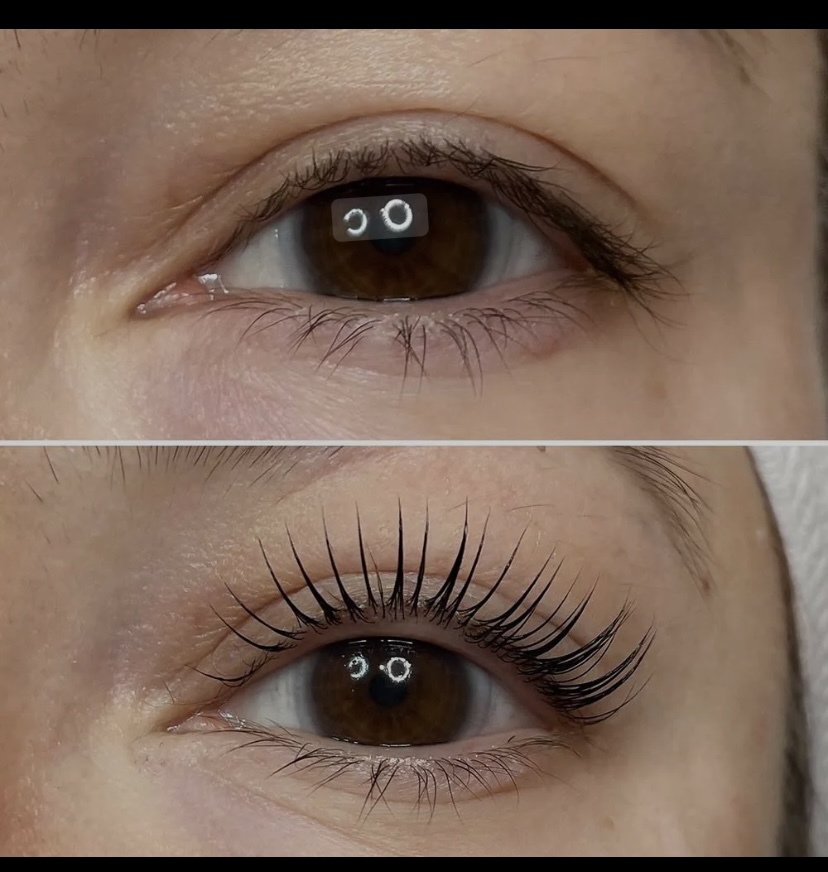 Lash lift and tint combo