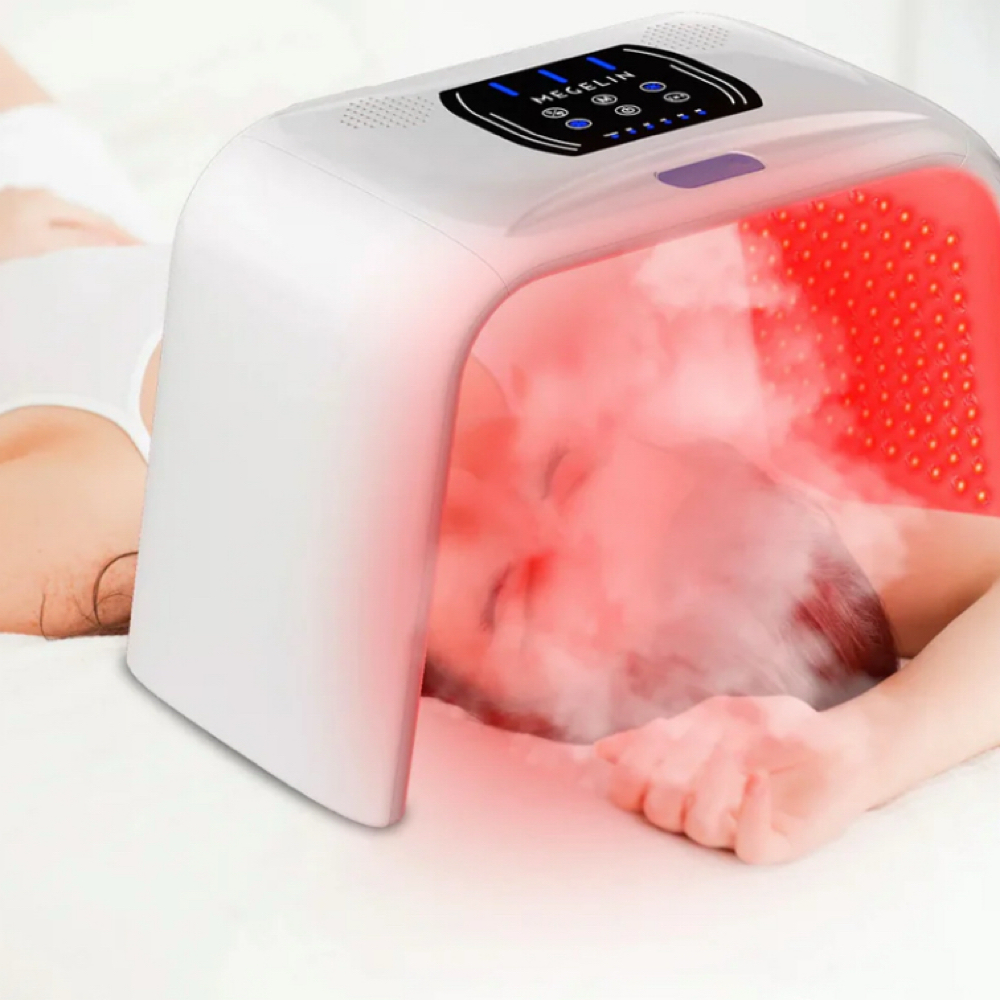 LED Facial Light With Aroma Steam