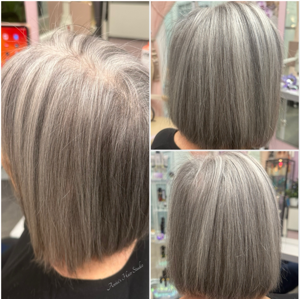 Baby Low Lights/Med  Length at Annie's Hair Studio in 91016