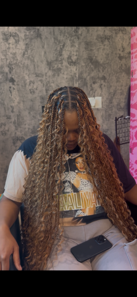 Medium Boho Knotless at SLICKDBYVIC in Raleigh, NC