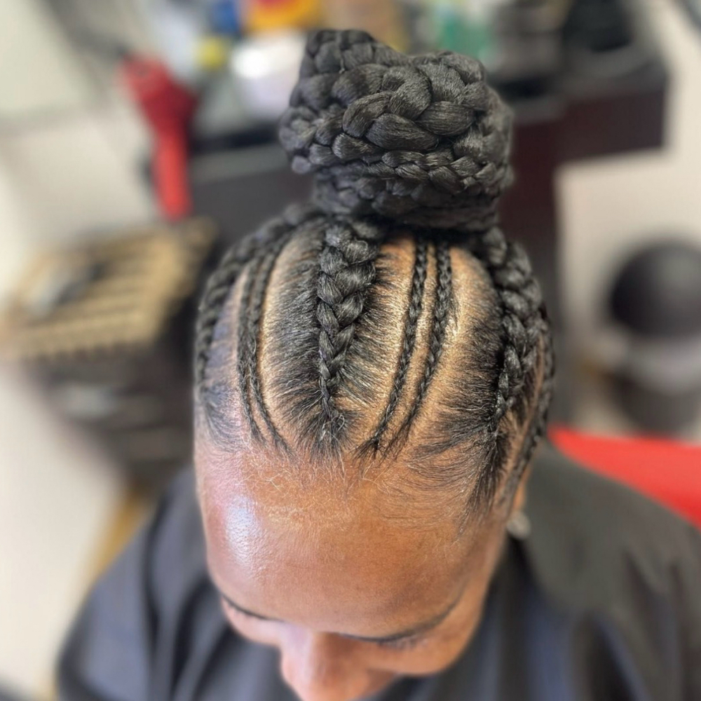 Braided Ponytail at Madame Jay Salon in Freeport, NY