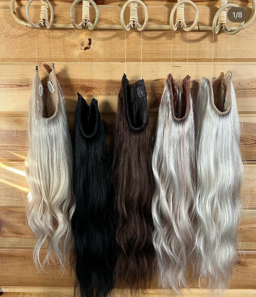 Invisible wire hair extensions