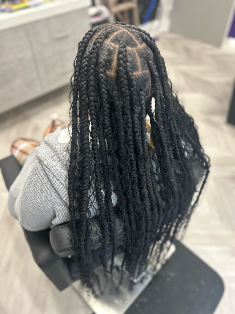 Large Knotless Braids