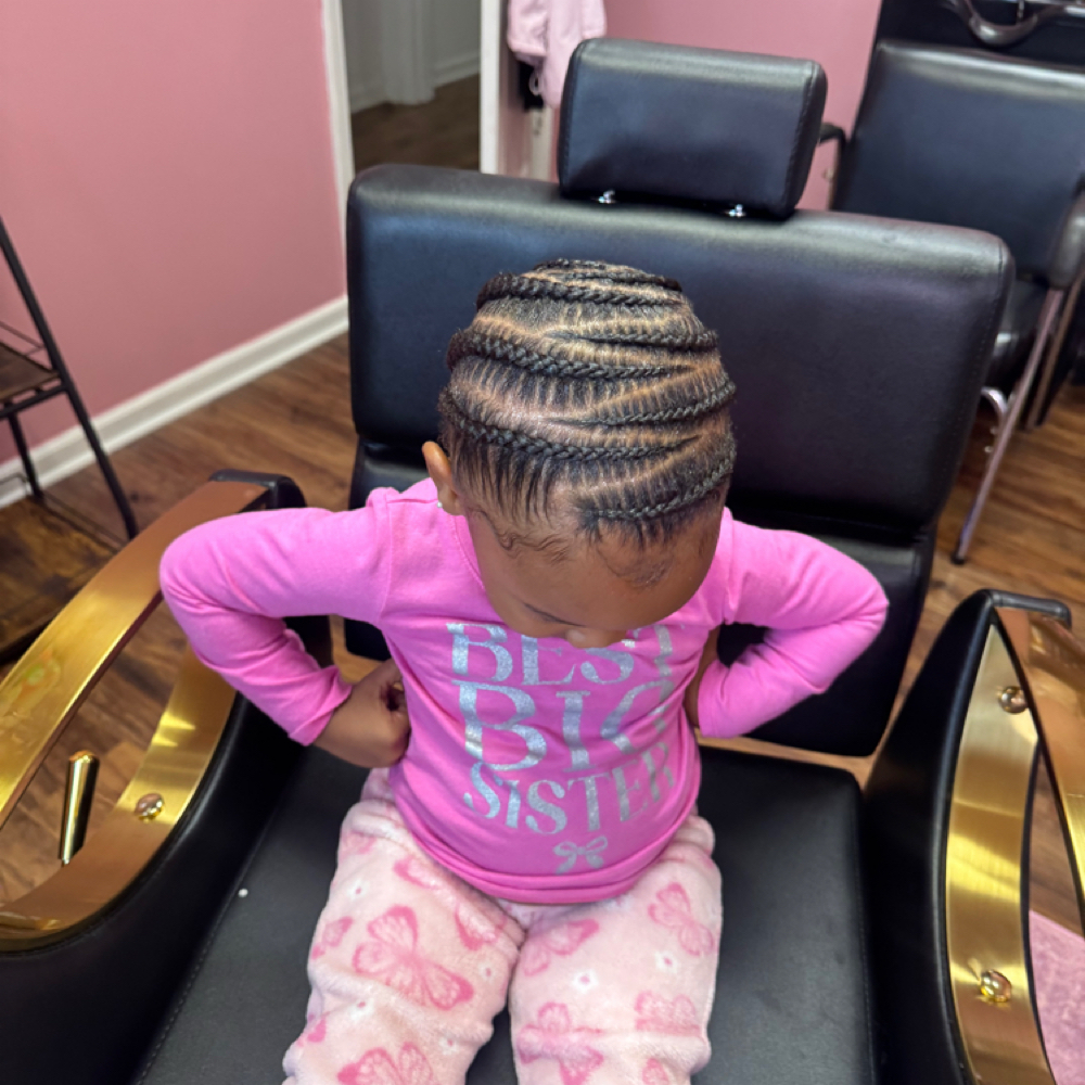 10 & Under Natural Hair Braids at Shanelle Luxe Studio in Montgomery, AL