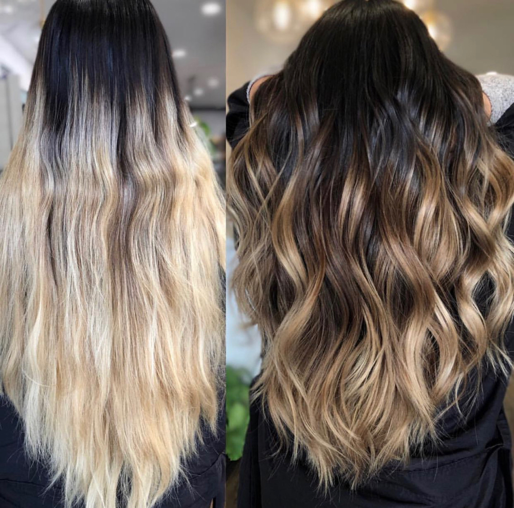 Reverse Balayage (Going darker)