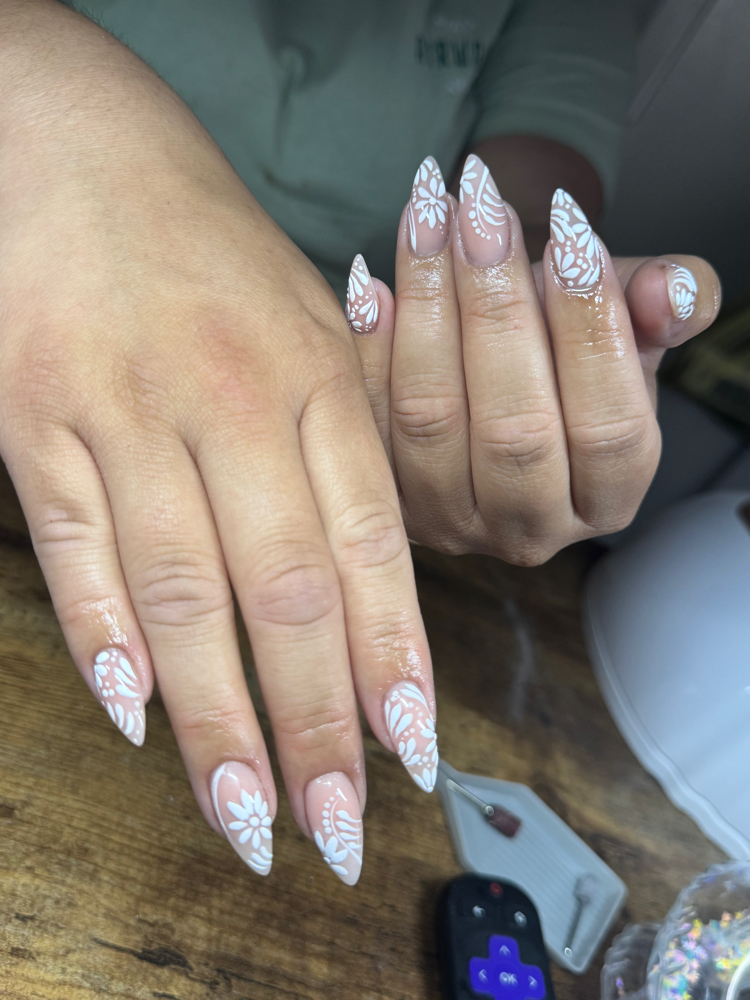 Medium Acrylic Fill at Moras Hair Skin &Nails in Bradley, IL