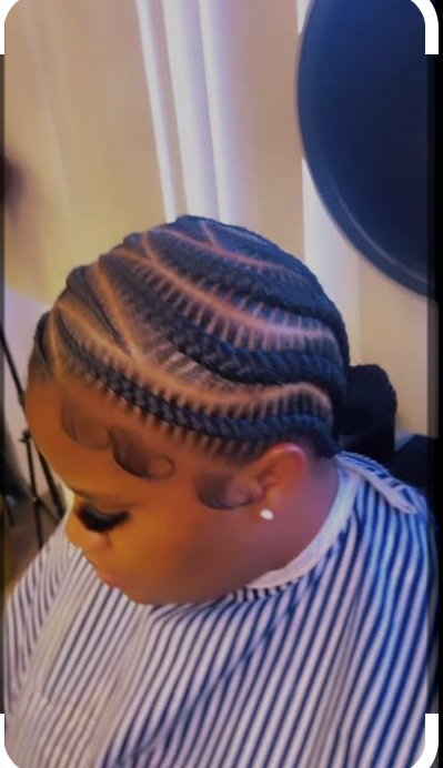 Simple Braided Style W/ Hair Added