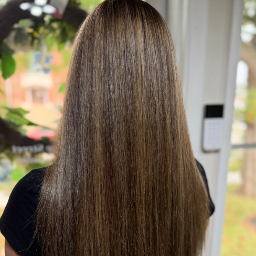 Root Touch Up with Highlights at hair x sydney shurtleff in Smithville, MO