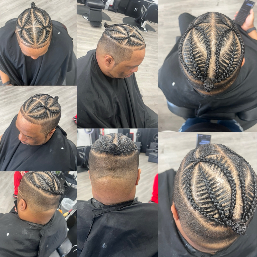 Men Freestyle Design Braids at DA Hair Artistry in Westerville, OH