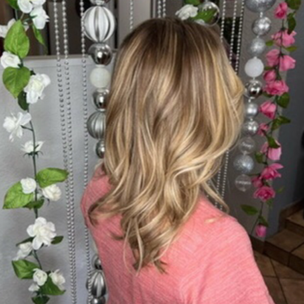 Balayage/foils partial Foils at Curls by Bere in Yuma, AZ