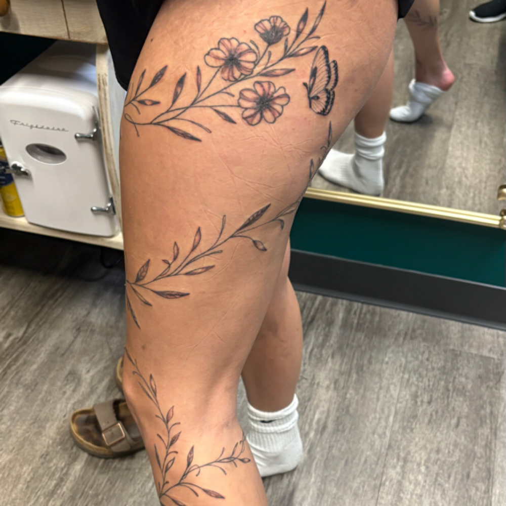 Full Leg (Front, Outer Or Back) at Tiny Elephant Ink in Omaha, NE