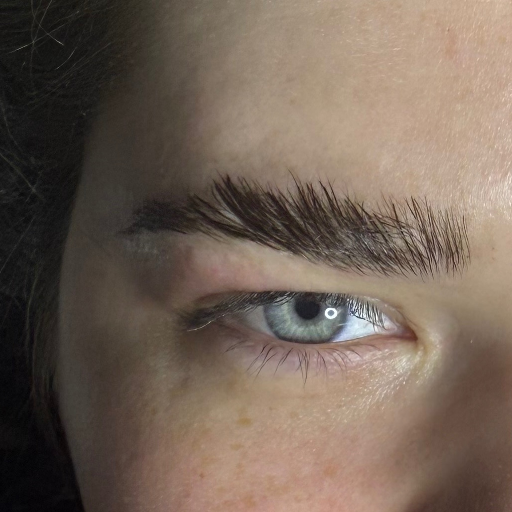 Brow tint at REvitalized skin and wax studio in Salem, IN