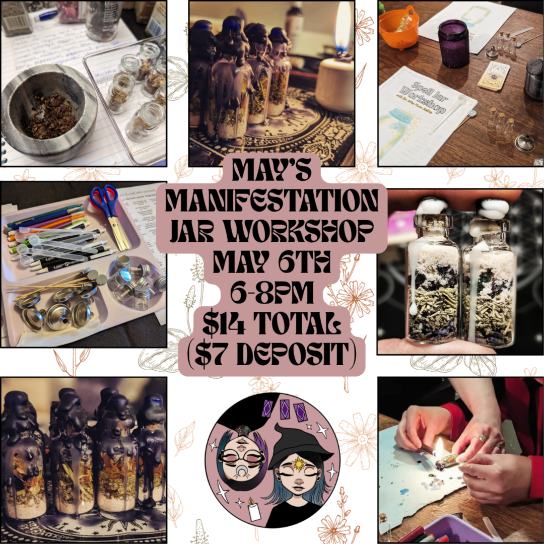 May's Manifestation Jar Workshop at Solar Moon Sisters in Hamilton, OH