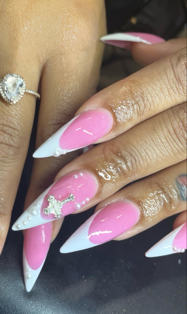 Pink & White Full Set