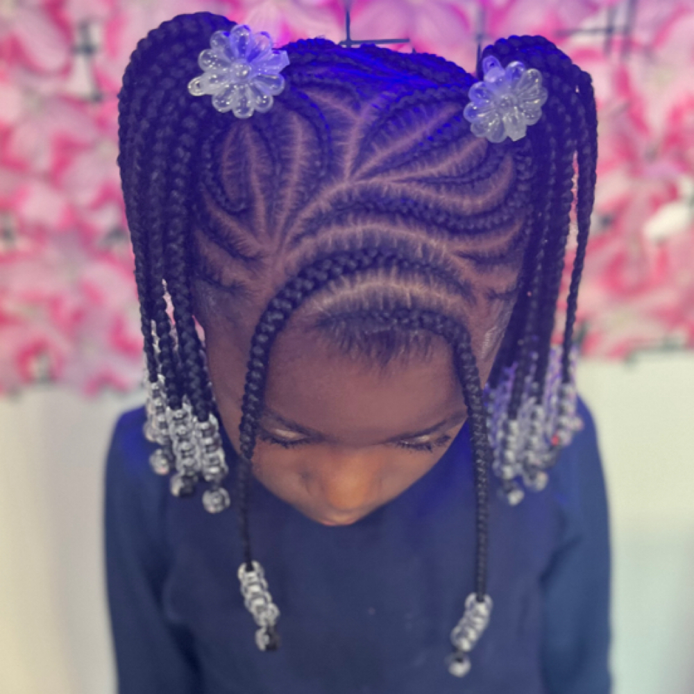 2 Kid Ponytails at CrystalCrispyBraids in Milwaukee, WI