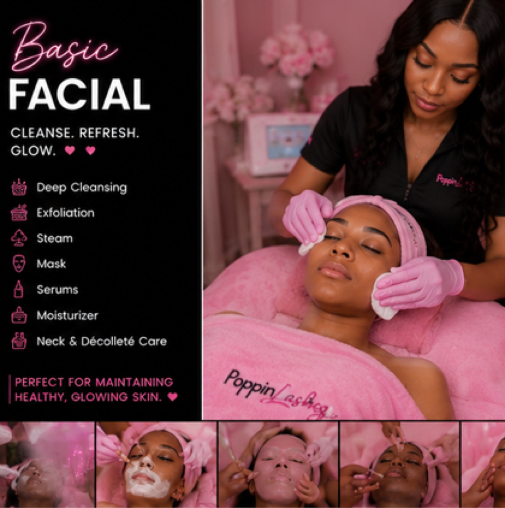Basic Facial at Poppinlashez