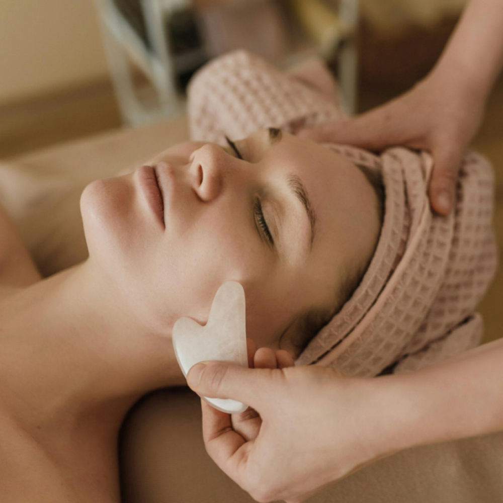 Jade Stone Gua Sha Facial Massage at Dermalove Aesthetics in Portland, OR