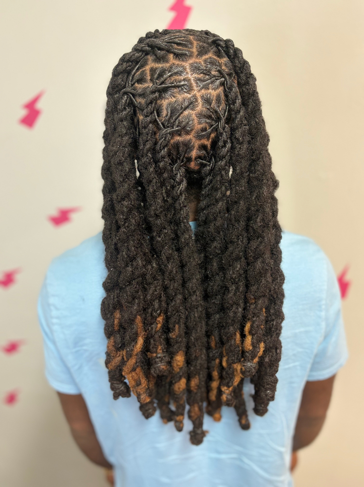 Over 100 Locs down The Back