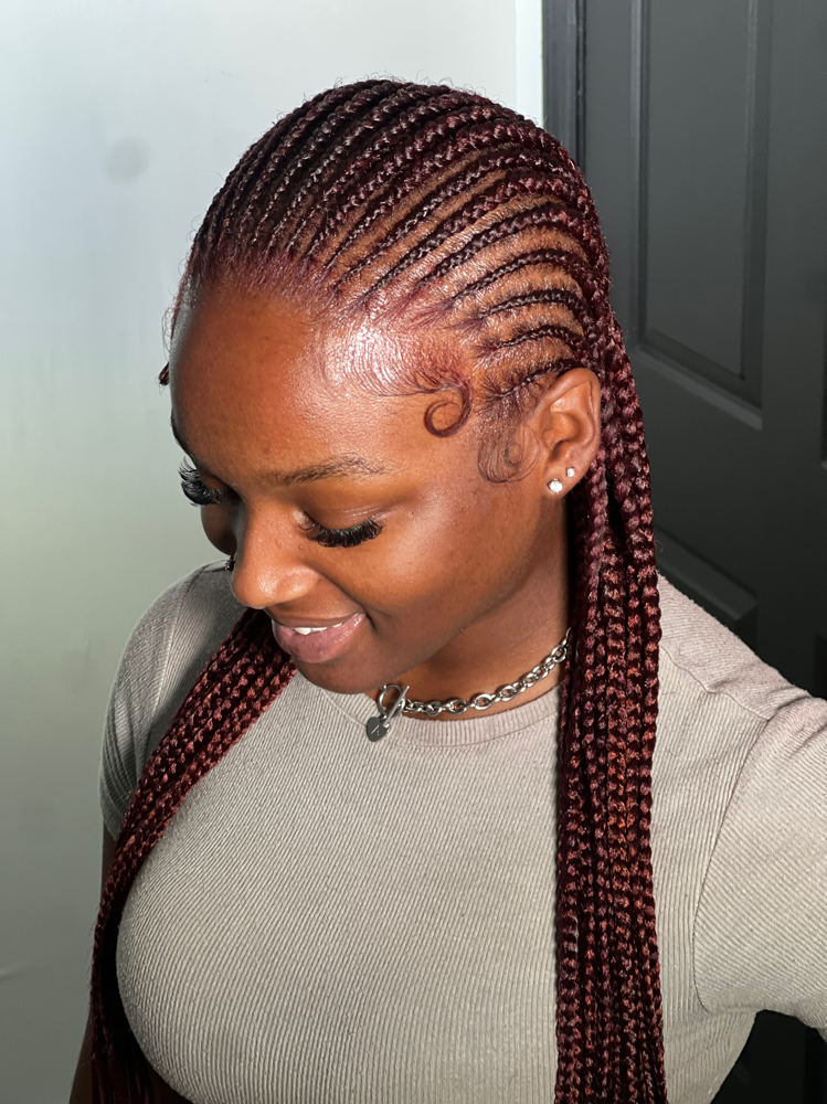 Small Feed-In Braids at Strut Studios in Memphis, TN