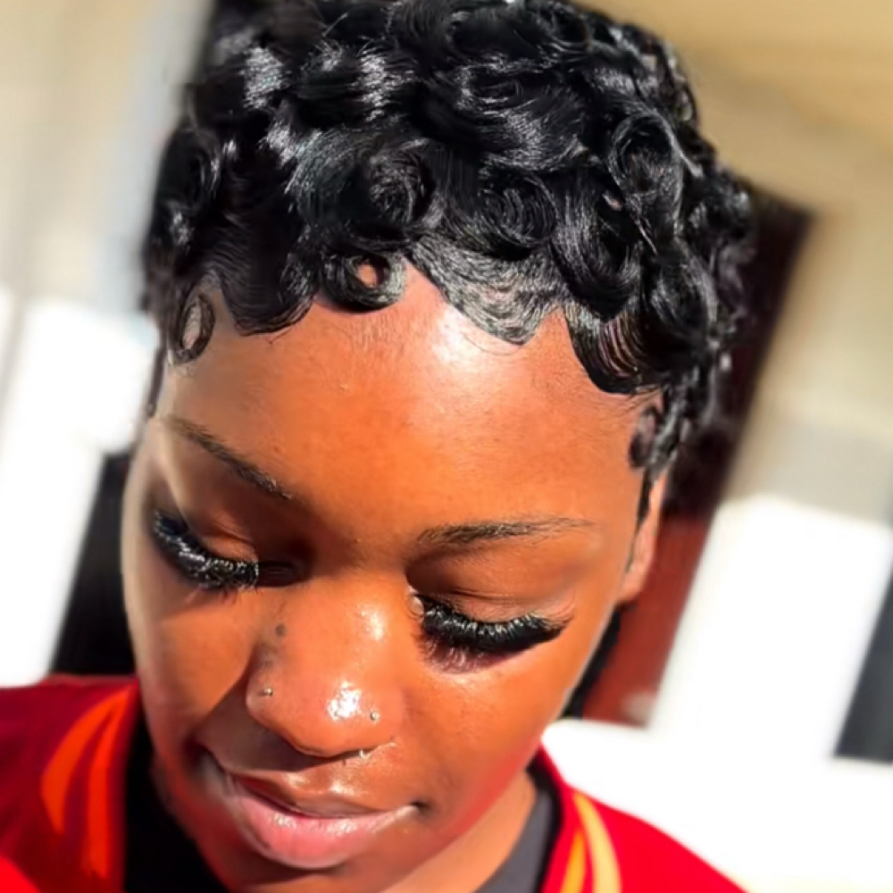 Relax, Cut & C Curls (Virgin Hair) at Luxe Beauty NC in Charlotte, NC