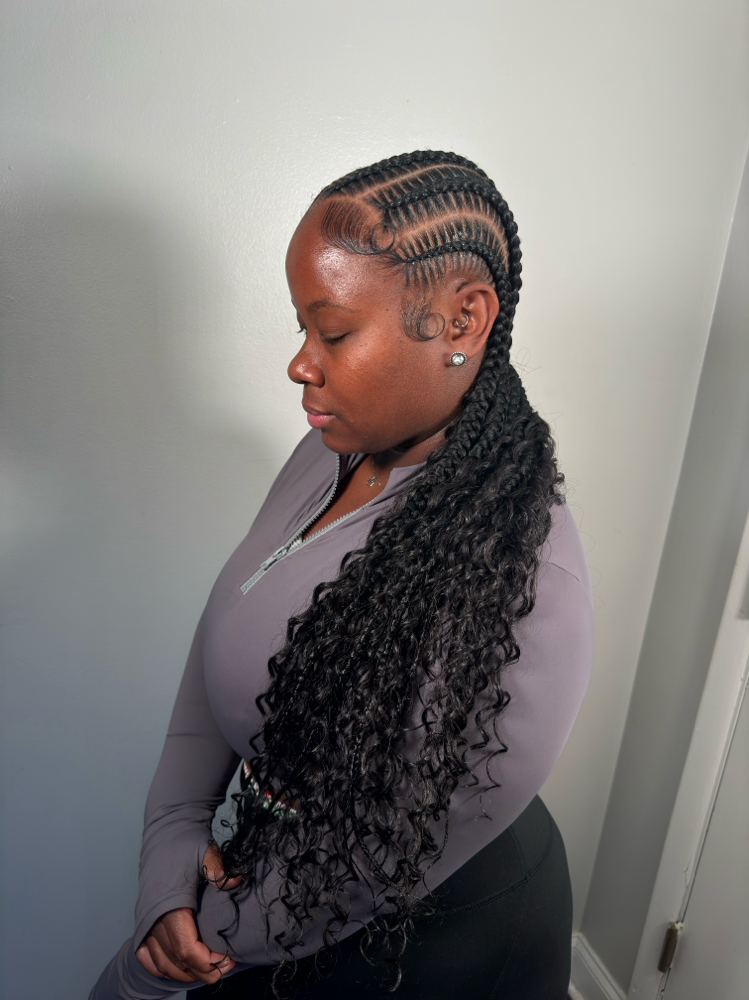 6 Stitch braids/feed in braids at Styles by Key in Monroeville, PA