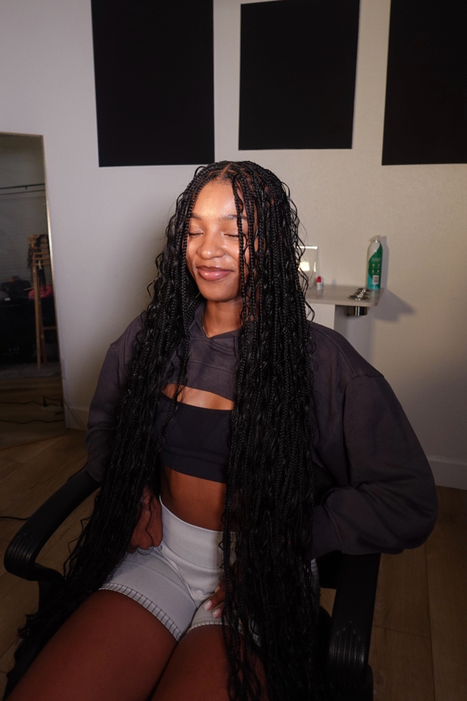 Boho Knotless w/ Human Hair Ends