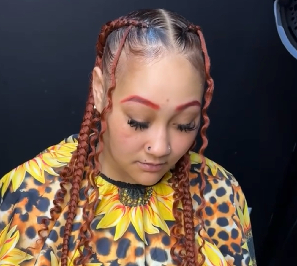 2 Feed In Braids