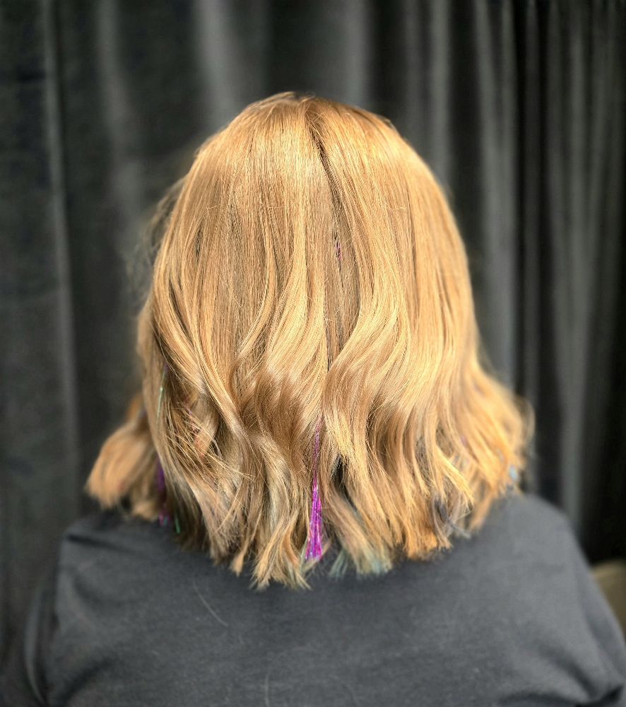 Hair tinsel application