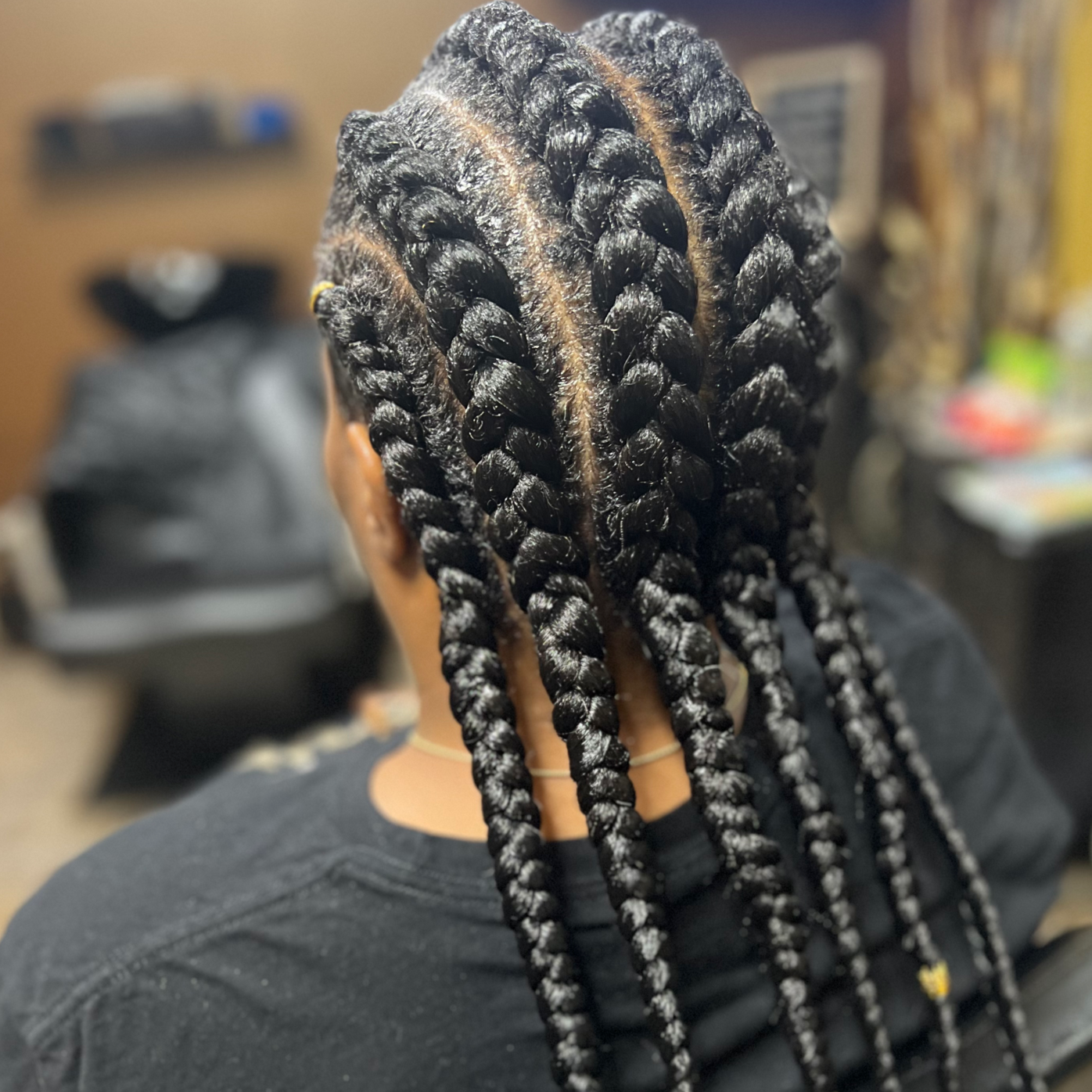 Large Feed-In Cornrows (2-6 braids) at Jazz It Up Studios in Capitol Heights, MD