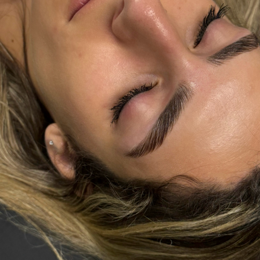 Brow Lamination at Evergreen Esthetics Co in New Boston, MI