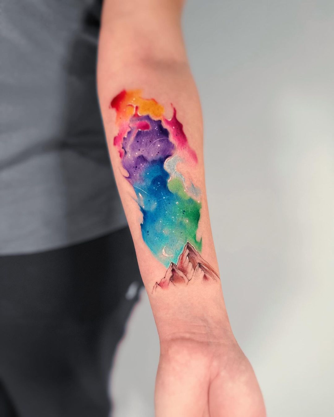 Watercolor Tattoo Technique