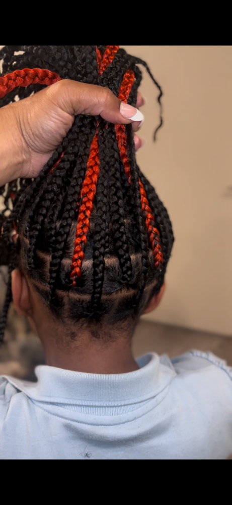 Medium Kids Knotless Braids