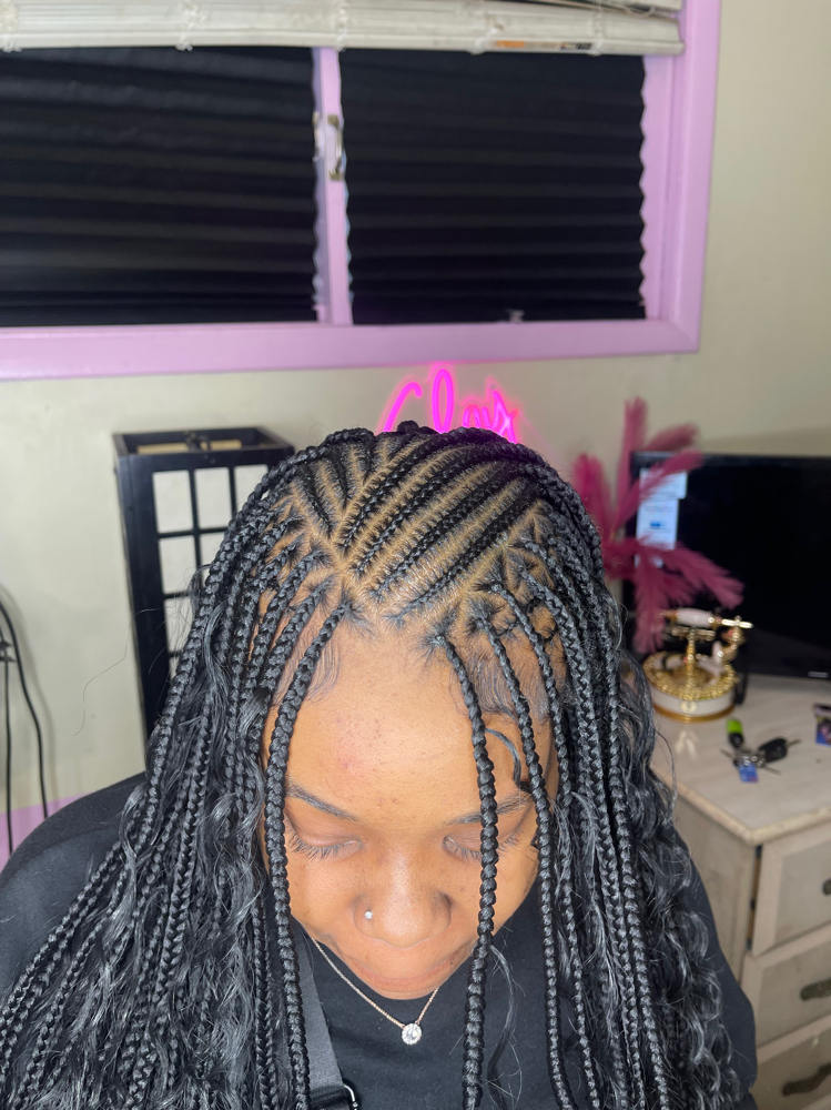 Flipover Knotless Braids