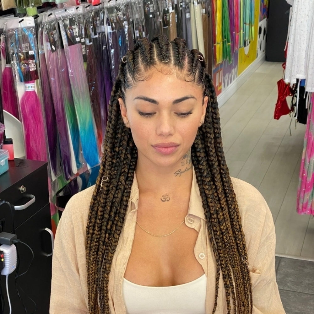 Fulani Box Braids at JayBug Braids & Styling in Pomona, CA