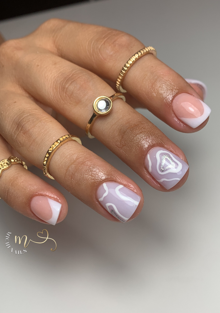 Small French Acrylic Nails