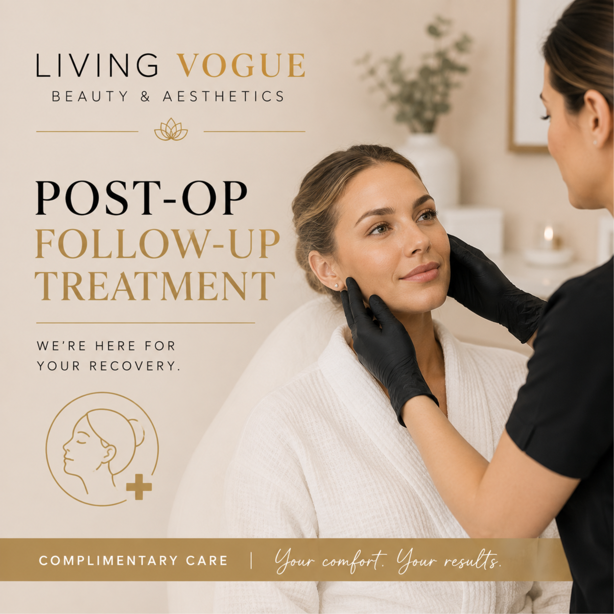 Post Treatment F/U at Living Vogue Beauty & Aesthetics in Union, NJ