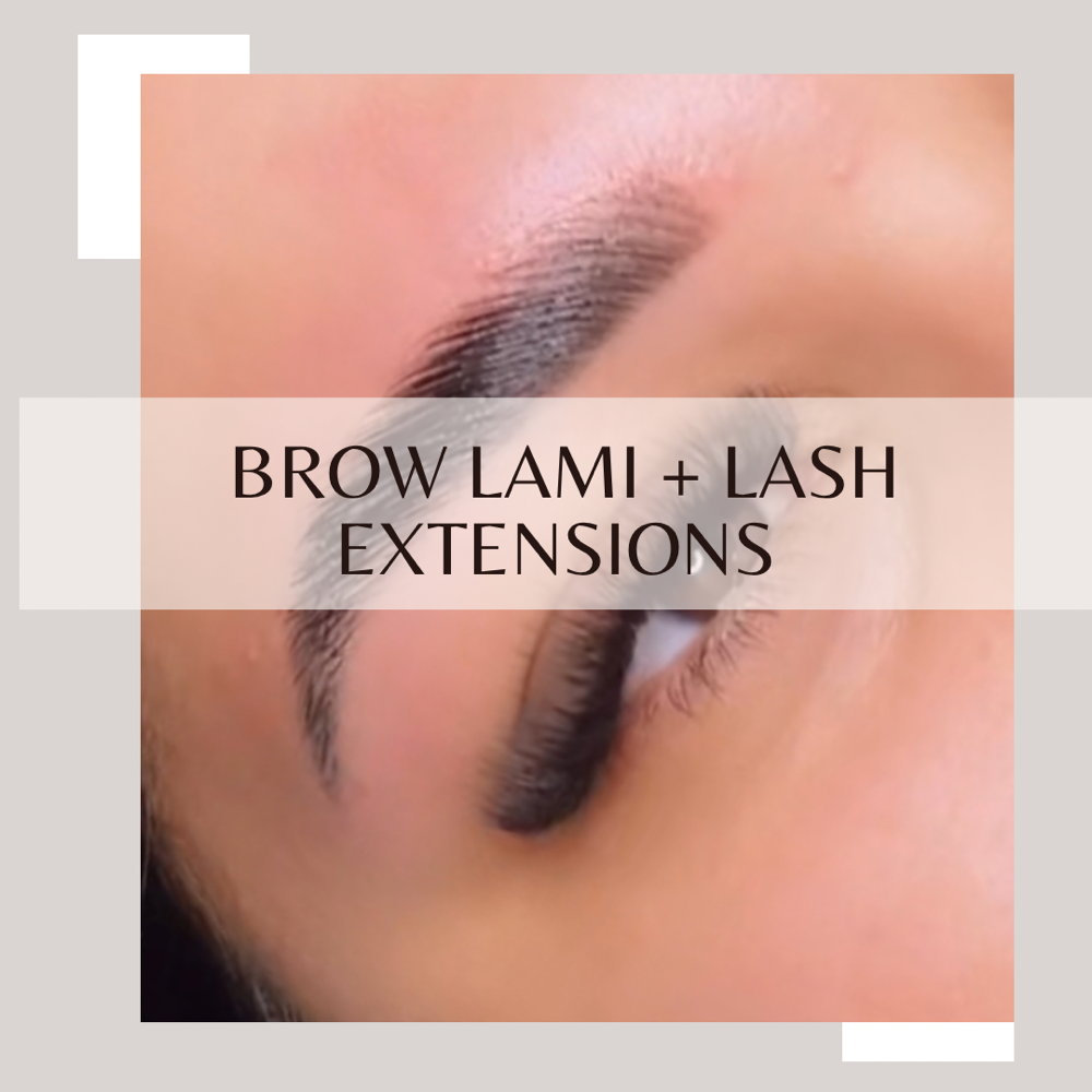 Brow Lami + Lash Extensions