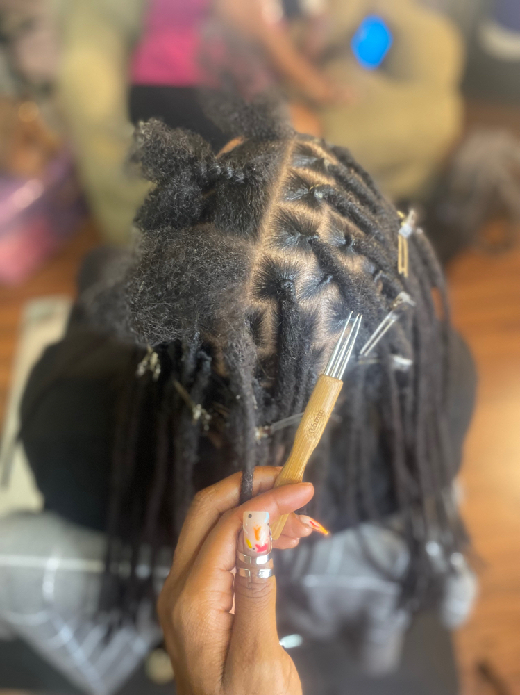 Starter Locs w/ Human Hair Extensio at Touched By Angel in Stockton, CA