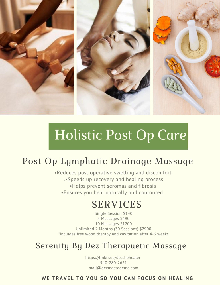 Series of 4 Post Op Lymphatic Massages