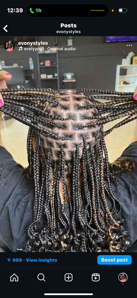 Knotless Braids Small