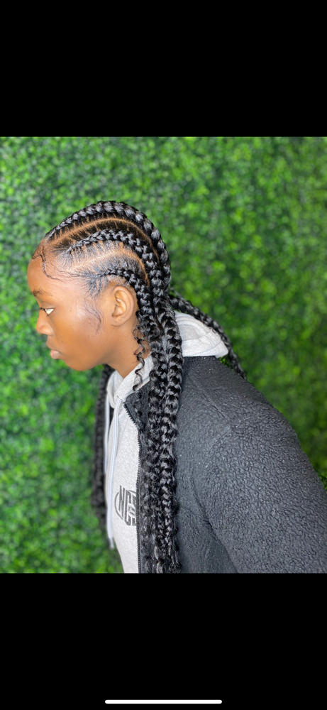 4-8 Feed In Braids