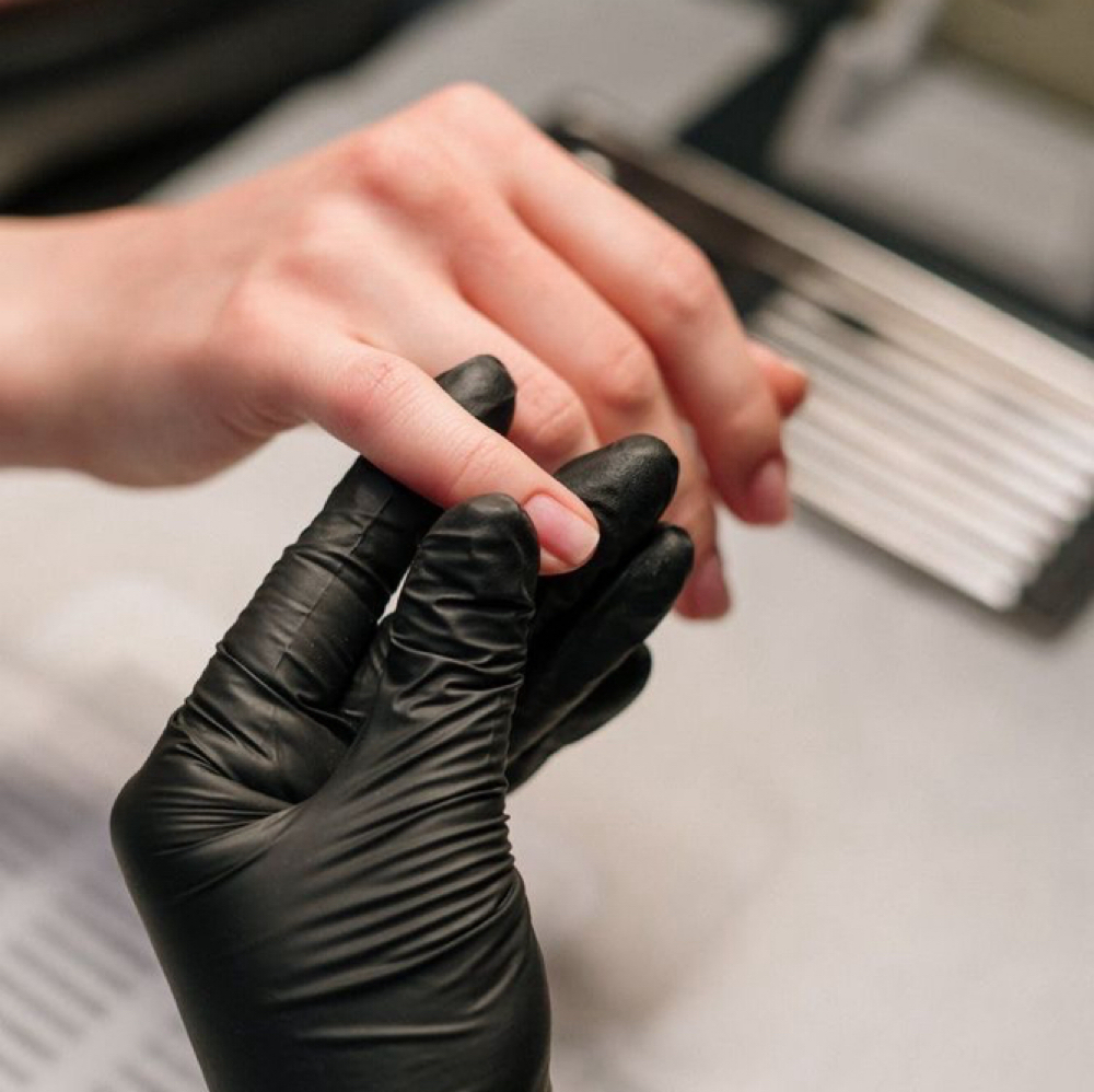 Broken Nail (polygel) at Mary Nails in Durham, NC