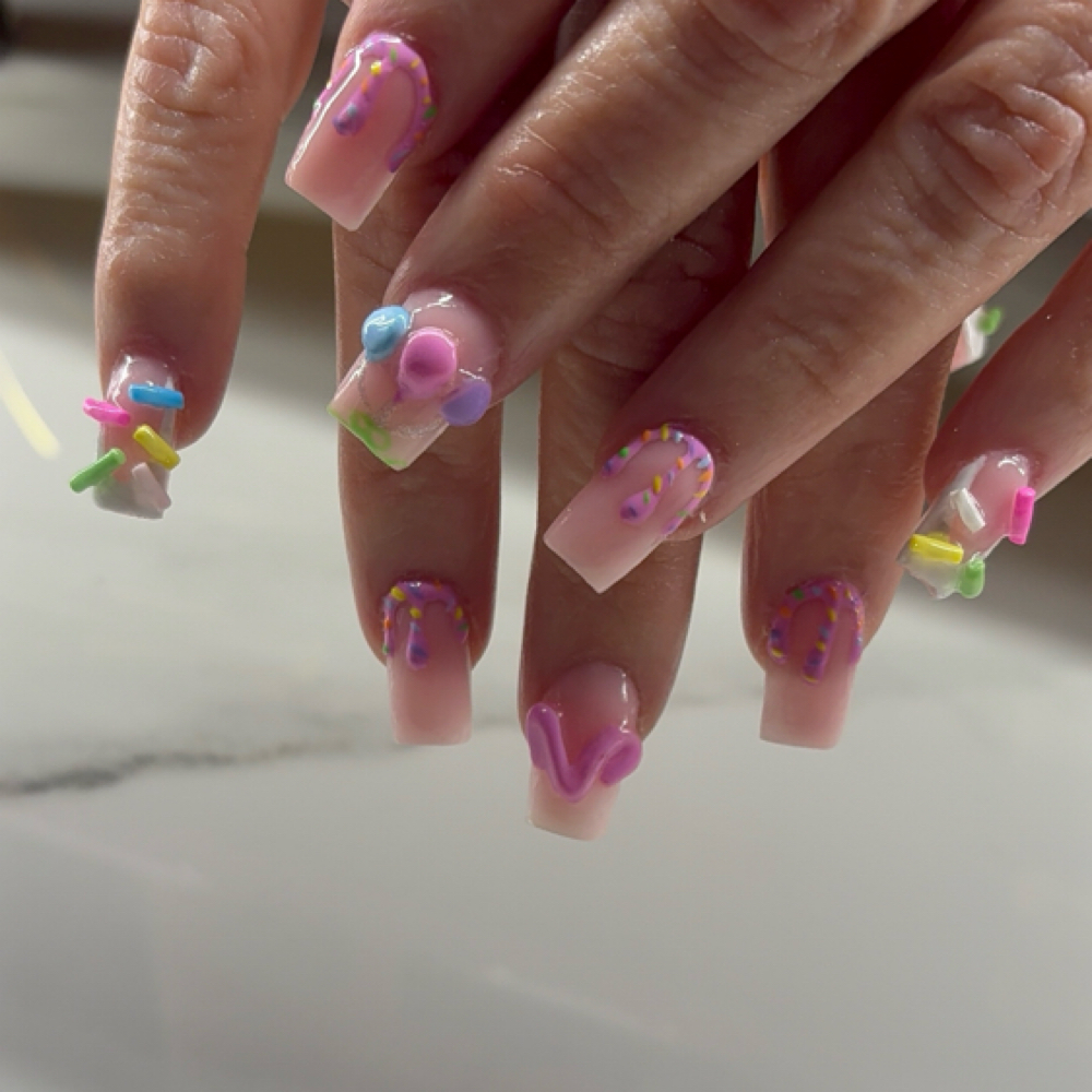 Polygel Short Full Set at INVU Beauty Salon in Modesto, CA